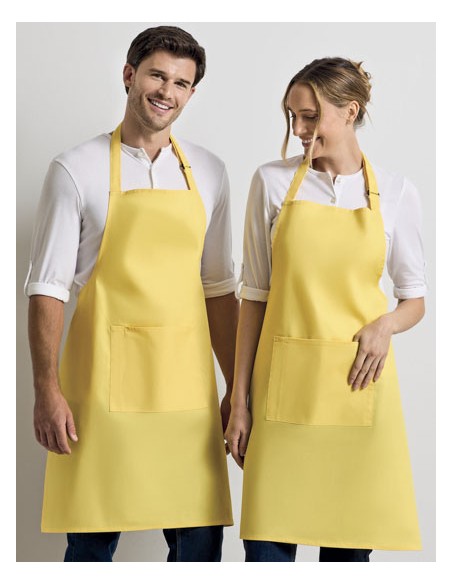 PRE-PR154-Colours Collection Bib Apron With Pocket 2